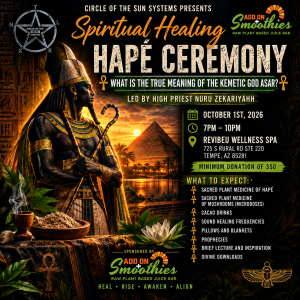 Spiritual Healing Hapé Ceremony: The True Meaning of the Kemetic god Asar