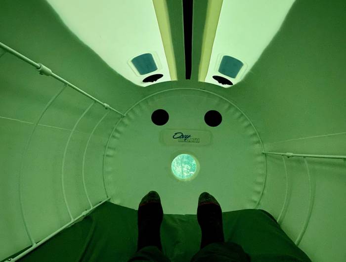 inside hyperbaric oxygen chamber